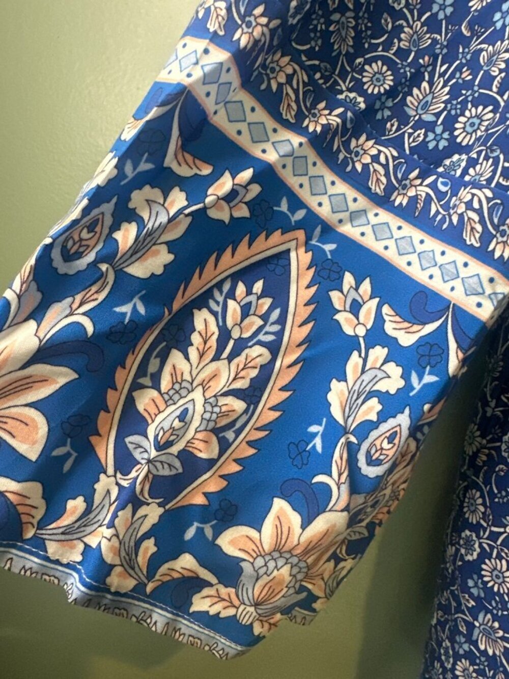 NorthStyle Floral Cottagecore Dress Knee Length Flowy Coastal Resort Size L - Picture 4 of 7